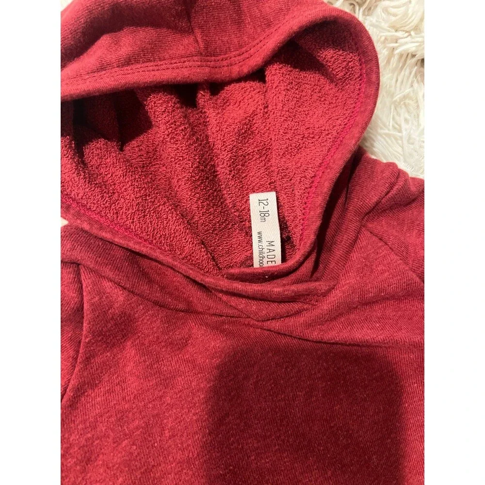 CHILDHOODS Heather Ruby Red Sweatshirt 12-18M